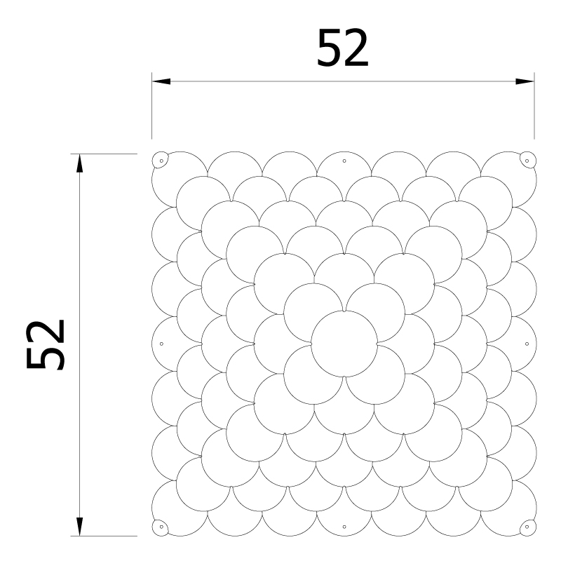 VedoNonVedo Optic dekoratives Element zur Einrichtung und Teilung von Räumen - schwarz 2